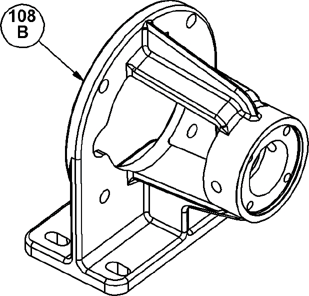 Bracket (C-faced footed) – LGF1(P)D - MOUNTING BRACKET